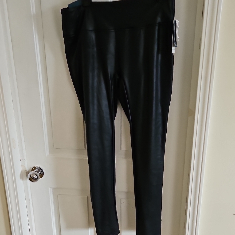 JAG Black Faux Leather Leggings